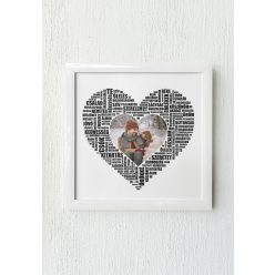 Pároknak szív alakú fotó fényképpel