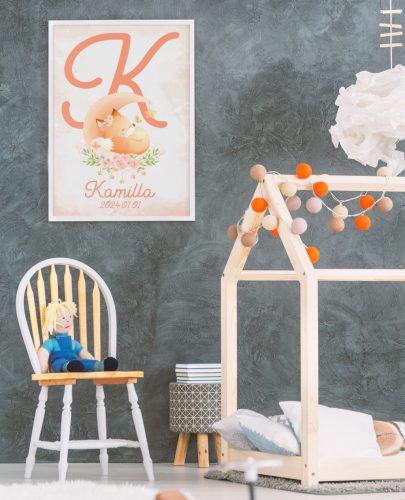 Rókás születési poszter