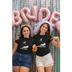 Lánybúcsú GAME OVER fekete póló