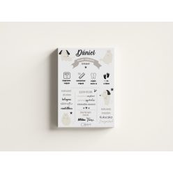 Születésnapi kutyás-macskás egyedi emlékőrző