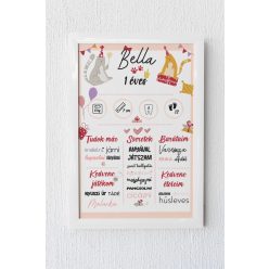 Születésnapi cicás egyedi emlékőrző