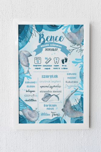 Születésnapi rájás egyedi emlékőrző