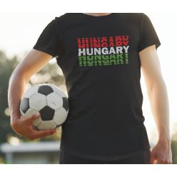 Hungary feliratos fekete póló