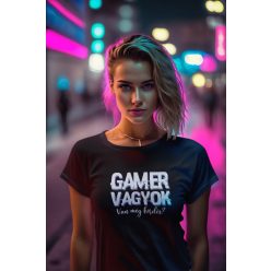 Gamer vagyok fekete póló