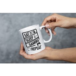 Eat sleep game repeat bögre