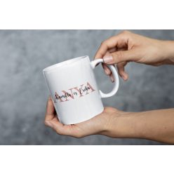 Anya feliratos fehér bögre egyedi nevekkel