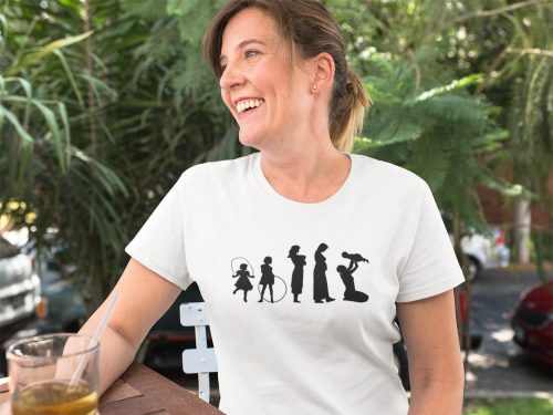 Anya evolúció fehér póló