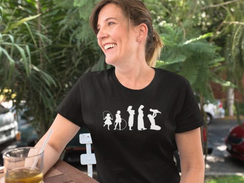 Anya evolúció fekete póló