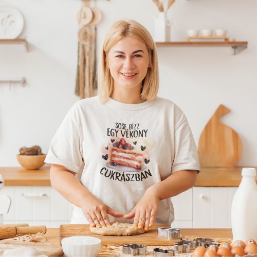 Sose bízz fehér póló