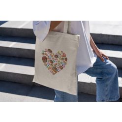 Szív mintájú táska cukrászoknak