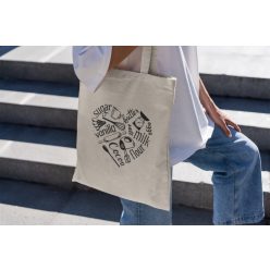 Szív alakú mintás táska