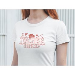 Teacher Things fehér póló