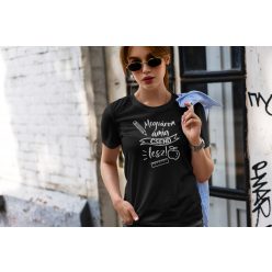 Megvárom amíg csend lesz fekete póló