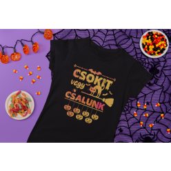 Csokit vagy csalunk fekete póló