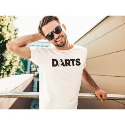 Darts feliratú fehér póló