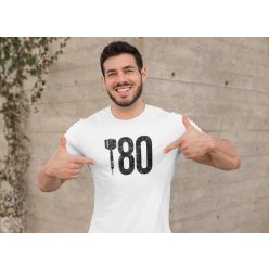 180 feliratú fehér póló