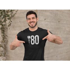 180 feliratú fekete póló