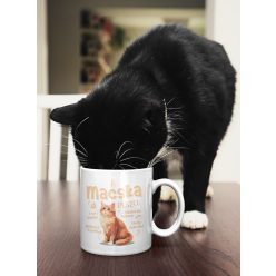 A macska részei bögre