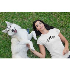 Kutyás EKG fehér póló