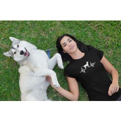 Kutyás EKG fekete póló