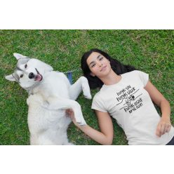 Kutyás szív fehér póló
