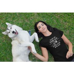 Kutyás szív fekete póló