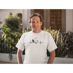 EKG horgászos fehér póló