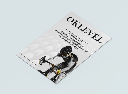 Biciklis oklevél