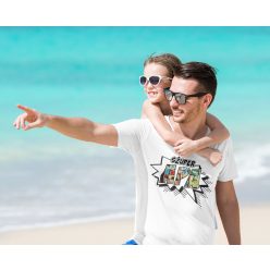 Szuper Apa fehér póló