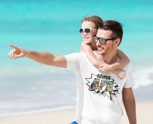 Szuper Apa fehér póló