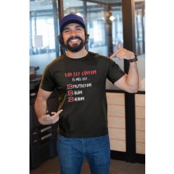 Van egy lányom fekete póló