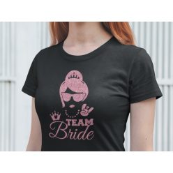 Team Bride fekete póló