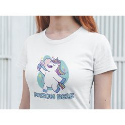 Unikornisos fehér póló