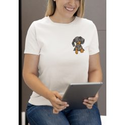 Zsebes tacskó fehér póló