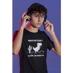 Nincs internet fekete póló