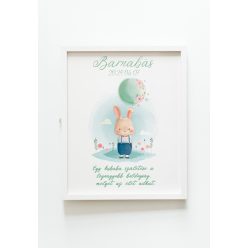 Egyedi nyuszis emlékőrző