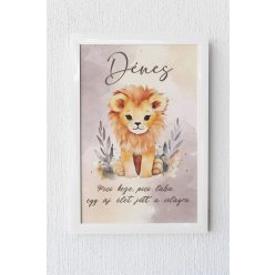 Oroszlános egyedi emlékőrző