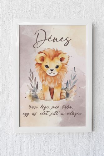 Oroszlános egyedi emlékőrző