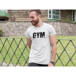 GYM feliratos fehér póló