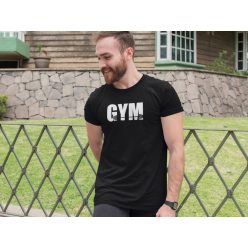 GYM feliratos fekete póló