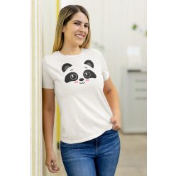 Panda fejes fehér póló
