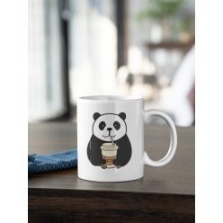 Kávézó panda bögre