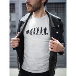 Villanyszerelő evolúció fehér póló