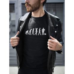 Villanyszerelő evolúció fekete póló