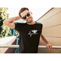 Méhész EKG fekete póló