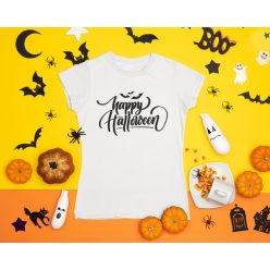 Boldog Halloween-t fehér póló