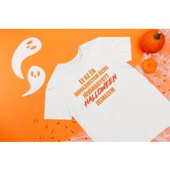 Halloween jelmez fehér póló