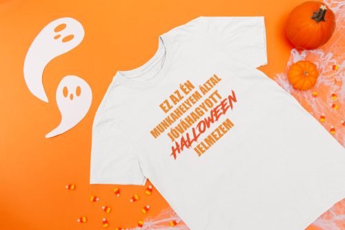 Halloween jelmez fehér póló
