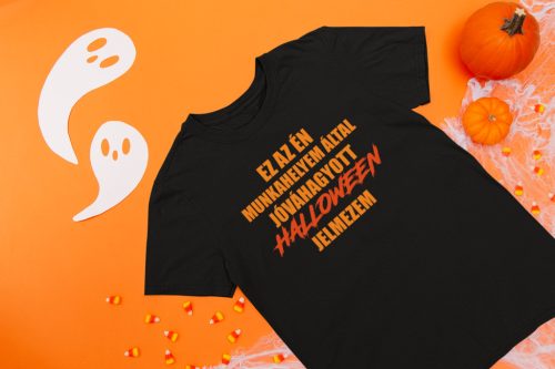 Halloween jelmez fekete póló