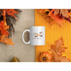 Egyedi névvel ellátott rókás bögre